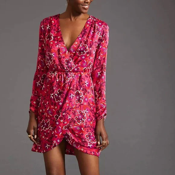 Maeve | Dresses | Maeve Floral Rosy Pink Long Sleeves Wrap Short Mini Dress Xxs Petite | Poshmark Maeve | Dresses | Maeve Floral Rosy Pink Long Sleeves Wrap Short Mini Dress Xxs Petite | Poshmark